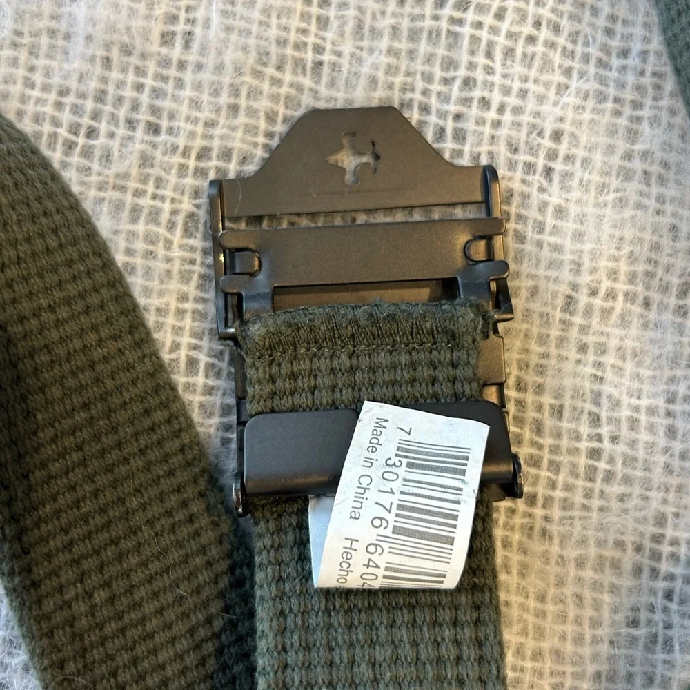Boy Scouts of America olive green belt Size M/L 42” EUC